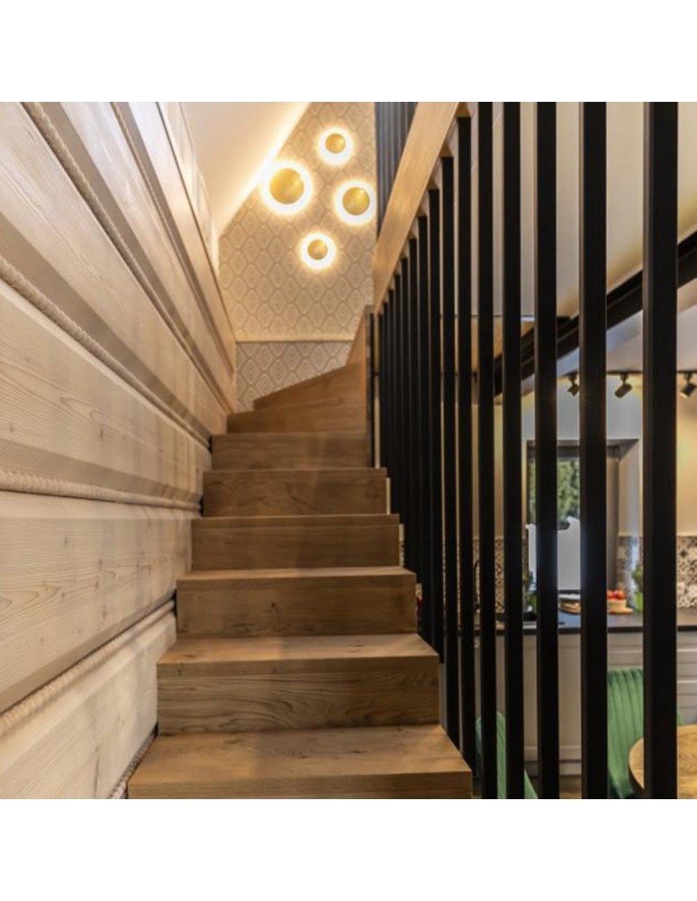 Modern wall lamps - Light Prestige Platillo medium gold LED plafond LP-8102/1C-12W GD. - product kolory-swiatla.pl 6