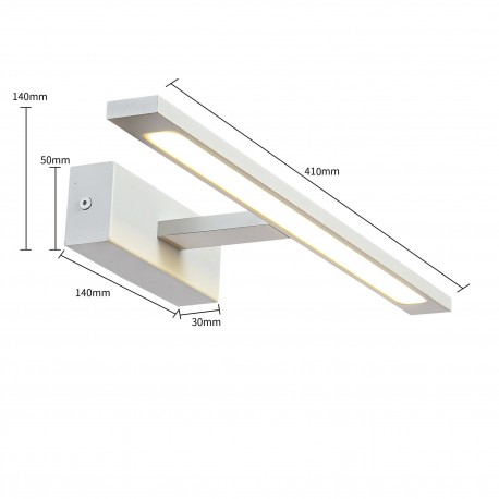 Light Prestige Kinkiet Isla średni CCT 1xLED biały IP44 GS-LWB-12W WH CCT