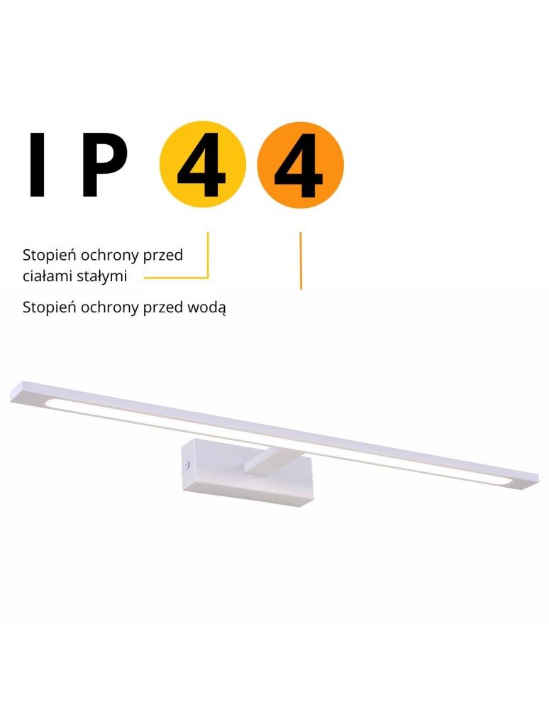 Bathroom wall lamps - Light Prestige Isla wall lamp white large with IP44 4000K LED white GS-LWB-20W WH - product kolory-swiatla.pl 8