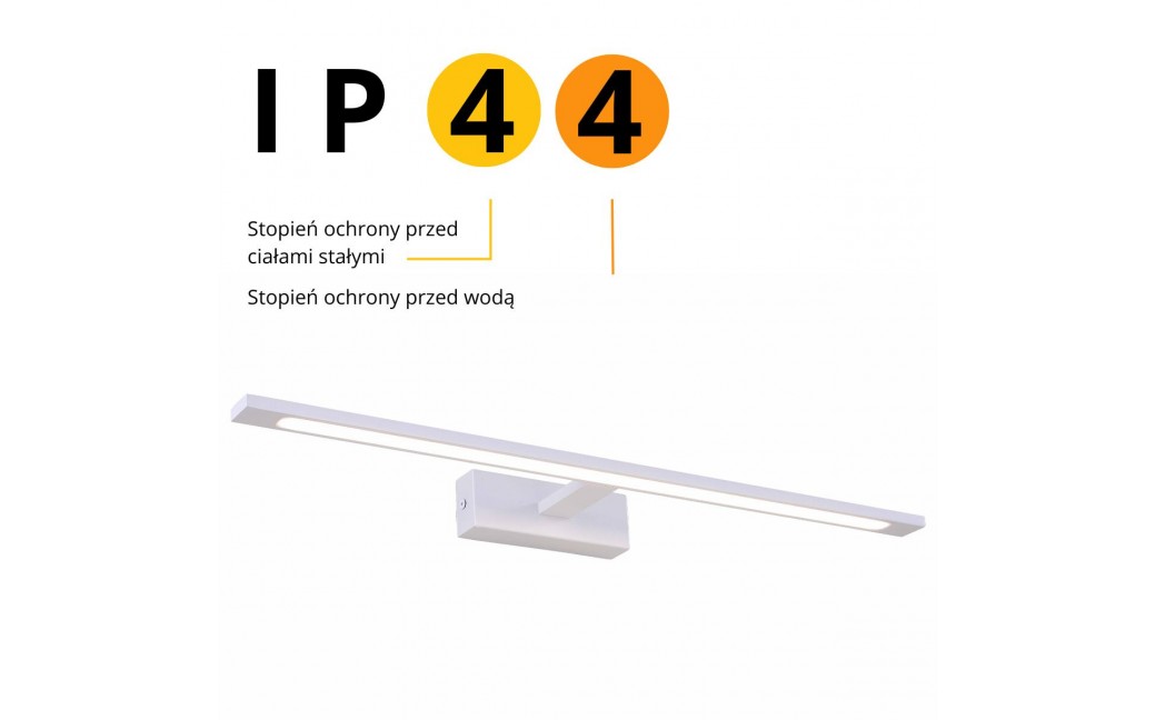 Light Prestige Isla kinkiet biały duży z IP44 4000K LED biały GS-LWB-20W WH