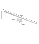 Bathroom wall lamps - Light Prestige Isla wall lamp white XXL with IP44 LED white GS-LWB-32W WH - product 5