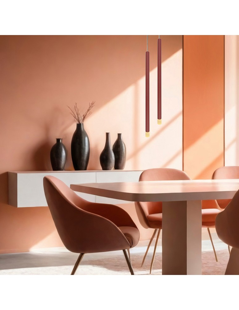 Single pendant lamps - Light Prestige Lungo 1xG9 pendant lamp LP-894/1P RED - product kolory-swiatla.pl 2