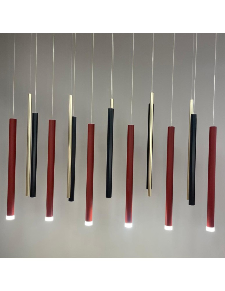 Single pendant lamps - Light Prestige Lungo 1xG9 pendant lamp LP-894/1P RED - product kolory-swiatla.pl 3