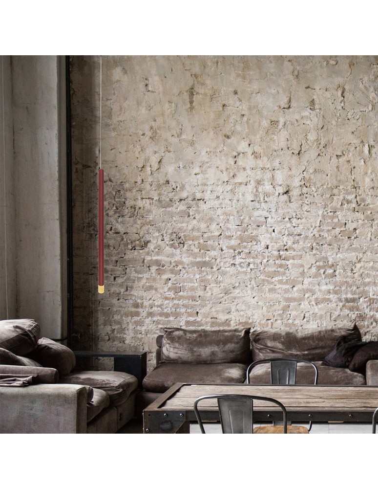 Single pendant lamps - Light Prestige Lungo 1xG9 pendant lamp LP-894/1P RED - product kolory-swiatla.pl 4