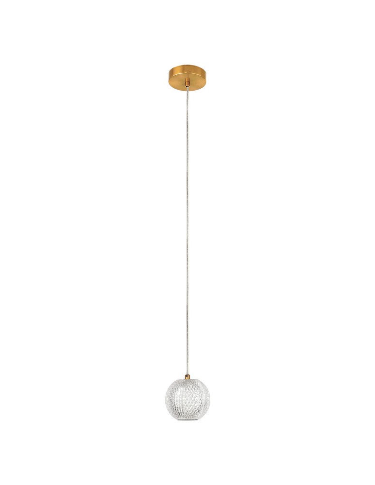 Pendant lamps spheres - Light Prestige Diamond 1 1xLED CCT gold pendant lamp LP-2202/1P GD - product kolory-swiatla.pl 1