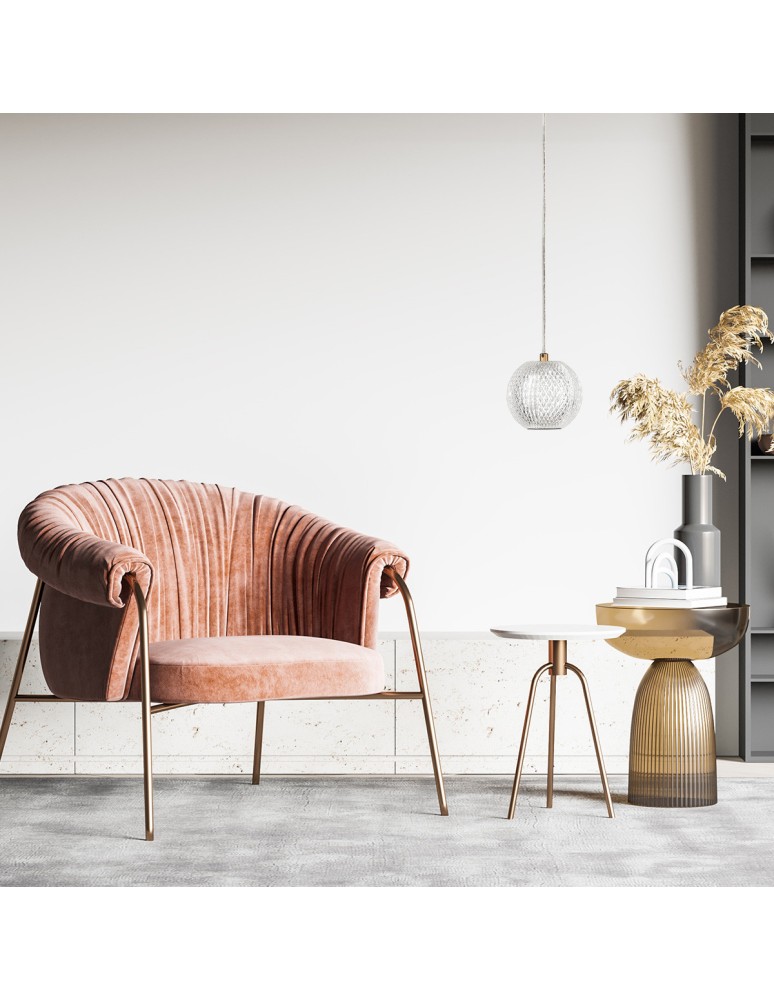 Pendant lamps spheres - Light Prestige Diamond 1 1xLED CCT gold pendant lamp LP-2202/1P GD - product kolory-swiatla.pl 4