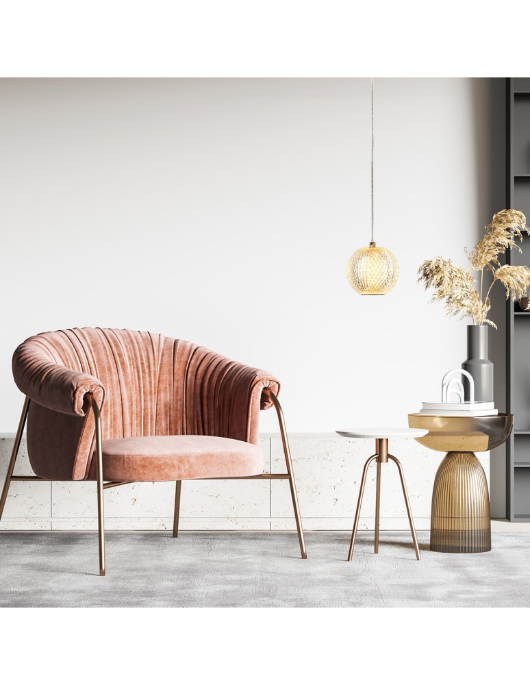 Pendant lamps spheres - Light Prestige Diamond 1 1xLED CCT gold pendant lamp LP-2202/1P GD - product kolory-swiatla.pl 5