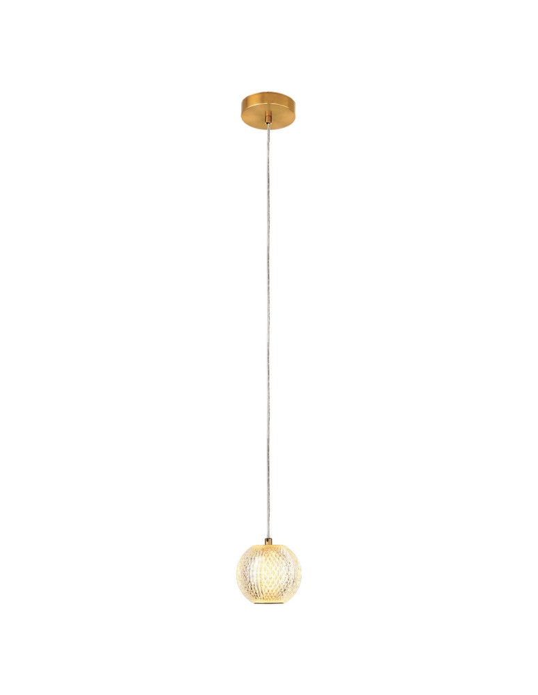 Pendant lamps spheres - Light Prestige Diamond 1 1xLED CCT gold pendant lamp LP-2202/1P GD - product kolory-swiatla.pl 6