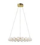 Pendant lamps spheres - Light Prestige Diamond 18 18xLED CCT gold pendant lamp LP-2202/18P GD. - product 1