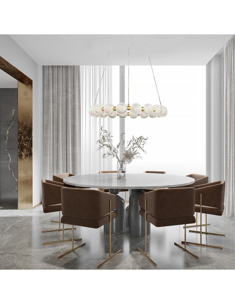 Pendant lamps spheres - Light Prestige Diamond 18 18xLED CCT gold pendant lamp LP-2202/18P GD. - product kolory-swiatla.pl 3