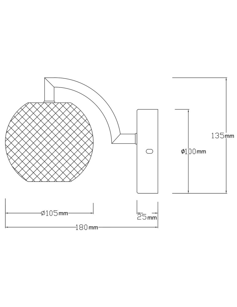 Wall lamps spheres - Light Prestige Wall lamp Diamond 1xLED CCT gold LP-2202/1W GD. - product kolory-swiatla.pl 8