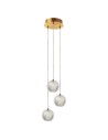 View Light Prestige Diamond 3 3xLED CCT gold pendant lamp LP-2202/3P GD