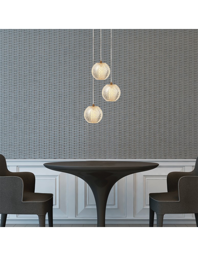 Triple pendant lamps - Light Prestige Diamond 3 3xLED CCT gold pendant lamp LP-2202/3P GD - product kolory-swiatla.pl 2