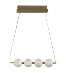 Pendant lamps over the island - Light Prestige Diamond 4 4xLED CCT gold pendant lamp LP-2202/4L GD - product 1