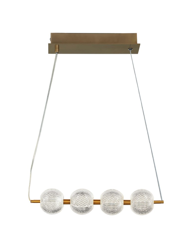 Pendant lamps over the island - Light Prestige Diamond 4 4xLED CCT gold pendant lamp LP-2202/4L GD - product kolory-swiatla.pl 1