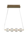 Light Prestige Lampa wisząca Diamond 4 4xLED CCT złota LP-2202/4L GD