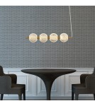 Pendant lamps over the island - Light Prestige Diamond 4 4xLED CCT gold pendant lamp LP-2202/4L GD - product 3