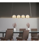 Pendant lamps over the island - Light Prestige Diamond 4 4xLED CCT gold pendant lamp LP-2202/4L GD - product 4