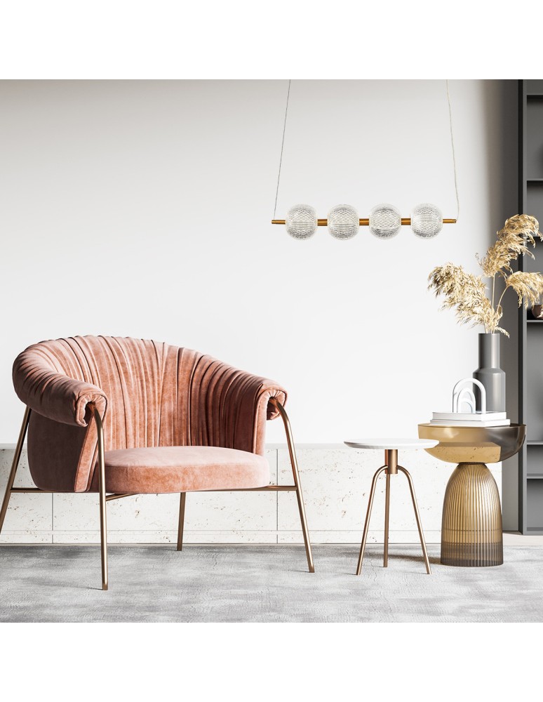 Pendant lamps over the island - Light Prestige Diamond 4 4xLED CCT gold pendant lamp LP-2202/4L GD - product kolory-swiatla.pl 5