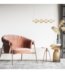 Pendant lamps over the island - Light Prestige Diamond 4 4xLED CCT gold pendant lamp LP-2202/4L GD - product 6