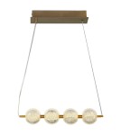 Pendant lamps over the island - Light Prestige Diamond 4 4xLED CCT gold pendant lamp LP-2202/4L GD - product 7
