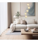 5 point pendant lamps - Light Prestige Diamond 5 5xLED CCT gold pendant lamp LP-2202/5P GD. - product 2