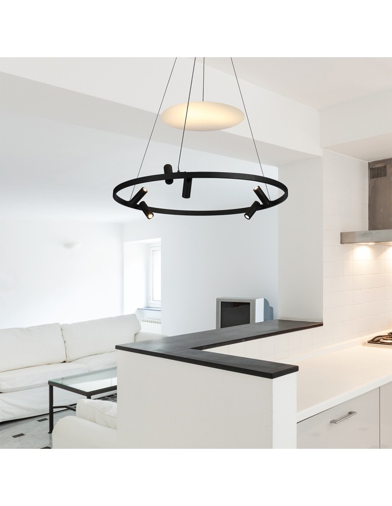 Designer pendant lamps - Light Prestige Almeria pendant lamp 6xLED black LP-907/1P BK - product kolory-swiatla.pl 5