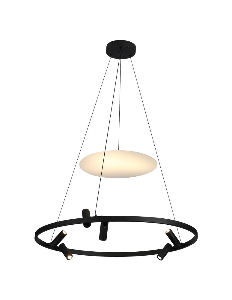 Designer pendant lamps - Light Prestige Almeria pendant lamp 6xLED black LP-907/1P BK - product kolory-swiatla.pl 6