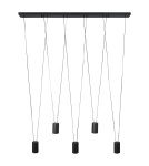 Pendant lamps over the island - Light Prestige Toledo pendant lamp 5xGU10 black LP-432/5P BK - product 1