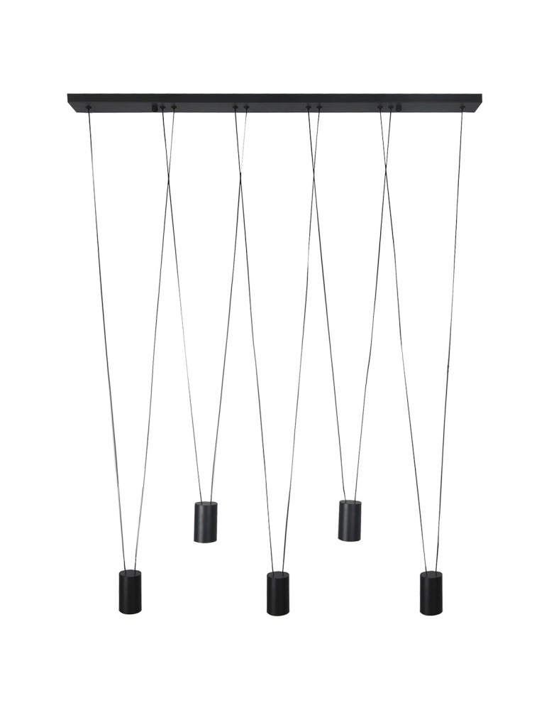 Pendant lamps over the island - Light Prestige Toledo pendant lamp 5xGU10 black LP-432/5P BK - product kolory-swiatla.pl 1