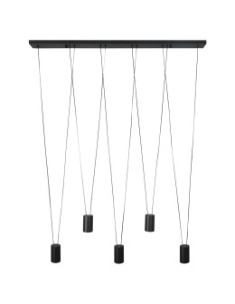 Light Prestige Toledo pendant lamp 5xGU10 black LP-432/5P BK