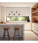 Pendant lamps over the island - Light Prestige Toledo pendant lamp 5xGU10 black LP-432/5P BK - product 2