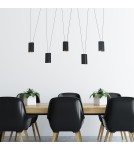 Pendant lamps over the island - Light Prestige Toledo pendant lamp 5xGU10 black LP-432/5P BK - product 5