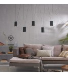 Pendant lamps over the island - Light Prestige Toledo pendant lamp 5xGU10 black LP-432/5P BK - product 6