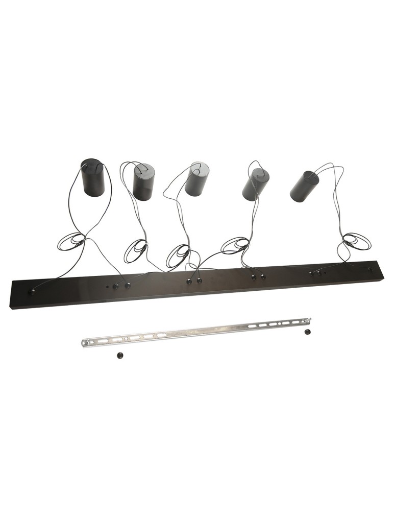 Pendant lamps over the island - Light Prestige Toledo pendant lamp 5xGU10 black LP-432/5P BK - product kolory-swiatla.pl 8