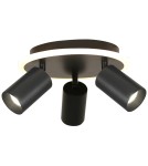 Adjustable ceiling lamps - spots - Light Prestige Plafond Parma 3xGU10 + 1xLED CCT black LP-0612/3C Round BK - product 1