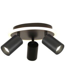 Light Prestige Plafon Parma 3xGU10 + 1xLED CCT czarna LP-0612/3C Round BK