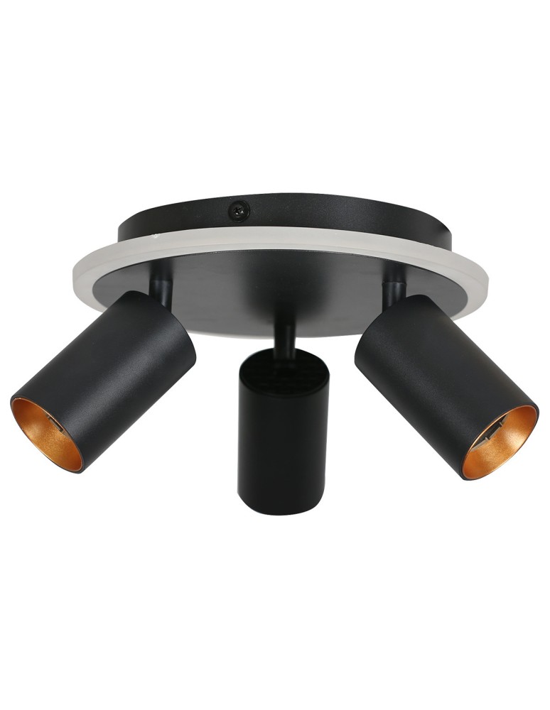 Adjustable ceiling lamps - spots - Light Prestige Plafond Parma 3xGU10 + 1xLED CCT black LP-0612/3C Round BK - product kolory-swiatla.pl 6