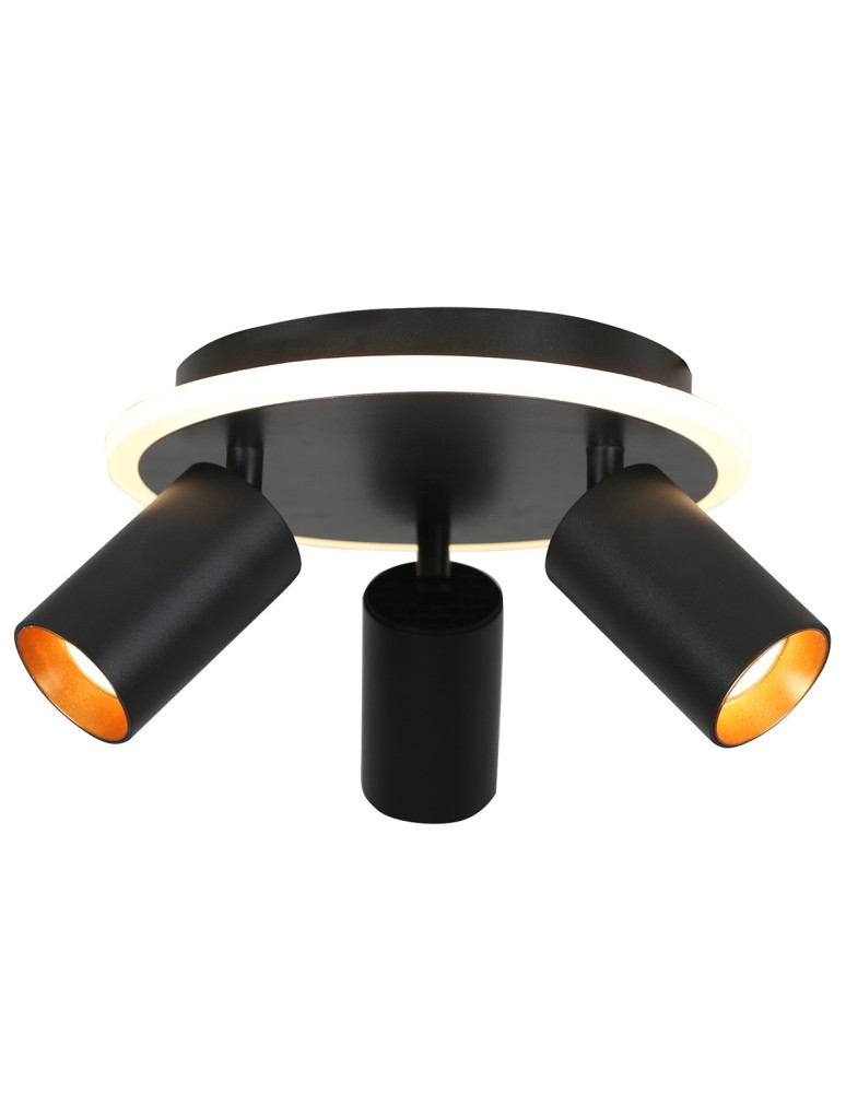 Adjustable ceiling lamps - spots - Light Prestige Plafond Parma 3xGU10 + 1xLED CCT black LP-0612/3C Round BK - product kolory-swiatla.pl 7