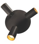 Adjustable ceiling lamps - spots - Light Prestige Plafond Parma 3xGU10 + 1xLED CCT black LP-0612/3C Round BK - product 8