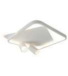 Adjustable ceiling lamps - spots - Light Prestige Plafond Parma 2 2xGU10 + 1xLED CCT white square LP-0612/2C Square WH - product 1