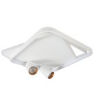 Adjustable ceiling lamps - spots - Light Prestige Plafond Parma 2 2xGU10 + 1xLED CCT white square LP-0612/2C Square WH - product 6