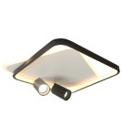 Adjustable ceiling lamps - spots - Light Prestige Plafond Parma 2 2xGU10 + 1xLED CCT square black LP-0612/2C Square BK - product 1