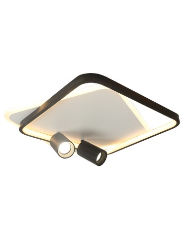 Light Prestige Plafond Parma 2 2xGU10 + 1xLED CCT square black LP-0612/2C Square BK