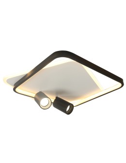 Light Prestige Plafon Parma 2 2xGU10 + 1xLED CCT kwadrat czarny LP-0612/2C Square BK