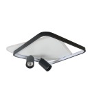 Adjustable ceiling lamps - spots - Light Prestige Plafond Parma 2 2xGU10 + 1xLED CCT square black LP-0612/2C Square BK - product 2