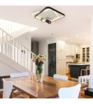 Adjustable ceiling lamps - spots - Light Prestige Plafond Parma 2 2xGU10 + 1xLED CCT square black LP-0612/2C Square BK - product 6