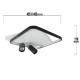 Light Prestige Plafon Parma 2 2xGU10 + 1xLED CCT kwadrat czarny LP-0612/2C Square BK