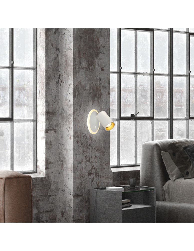 Adjustable wall lamps - Light Prestige Spot Parma 1 1xGU10 + 1xLED CCT white LP-0612/1WS WH - product kolory-swiatla.pl 5