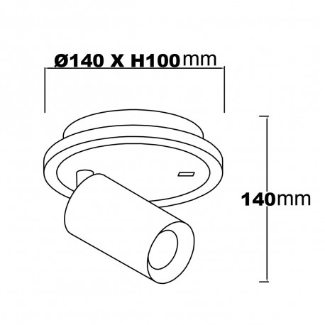 Light Prestige Spot Parma 1 1xGU10 + 1xLED CCT biały LP-0612/1WS WH